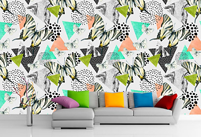 Fototapeta Abstract natural geometric seamless pattern 14041